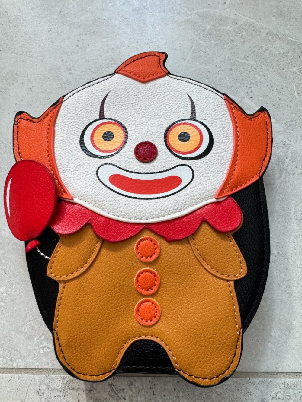 Spookyville Critters Creepy Clown Novelty Bag Halloween Kawaii Goth NWT